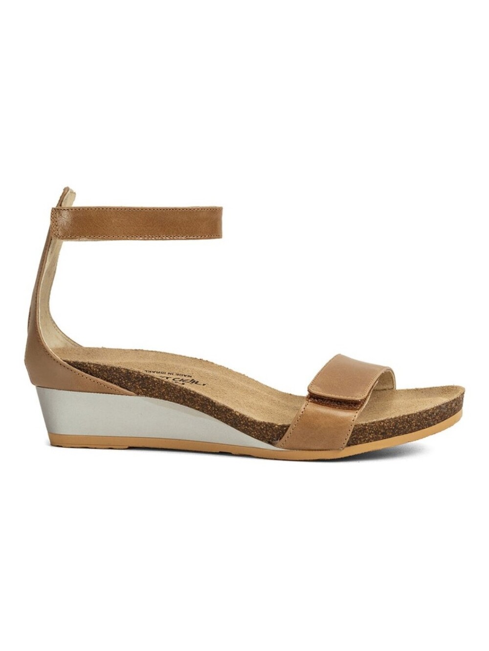NWOT NAOT Mermaid Wedge Sandal Tan/Silver 38/US 7 NEW
